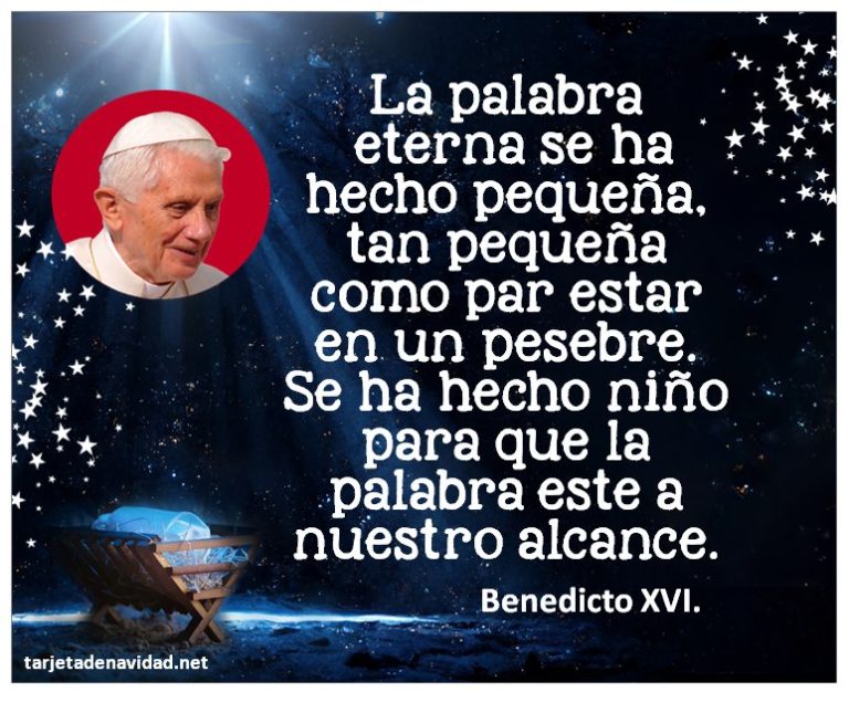 imagenes frases de navidad Benedicto XVI