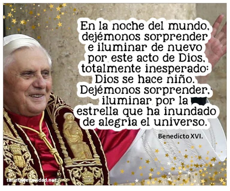 frases de navidad benedicto xvi