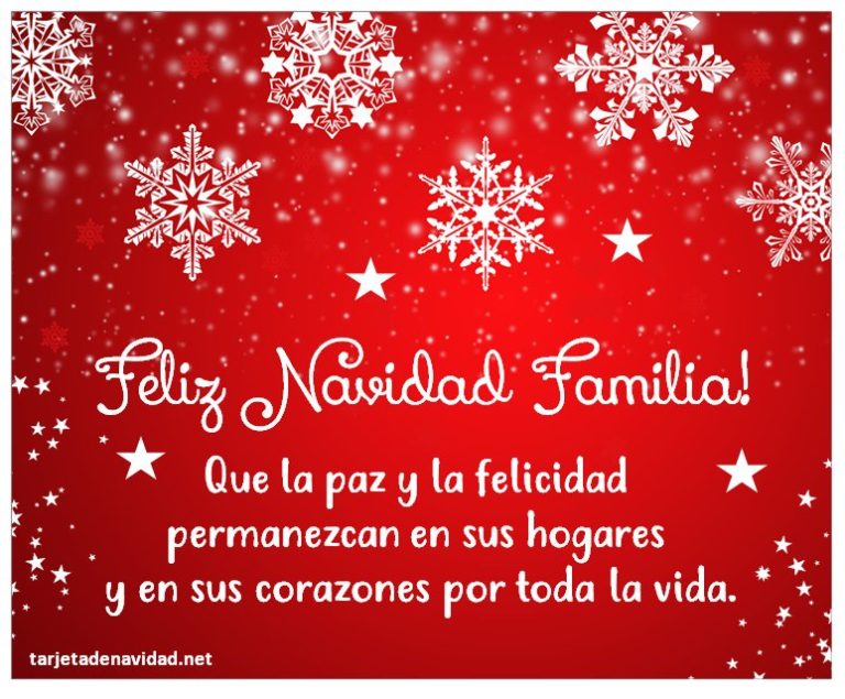 frases de feliz navidad para la familia