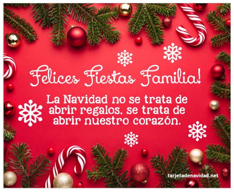 frases de feliz navidad para la familia