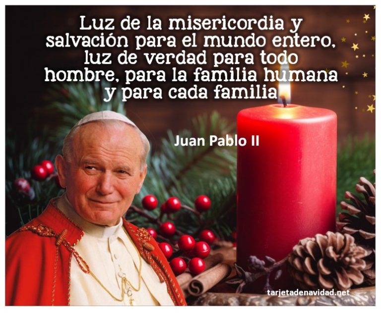 Frases Navidad Juan Pablo II