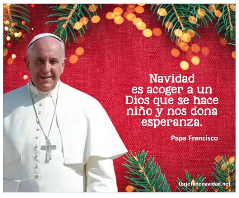 frases cortas de navidad papa francisco