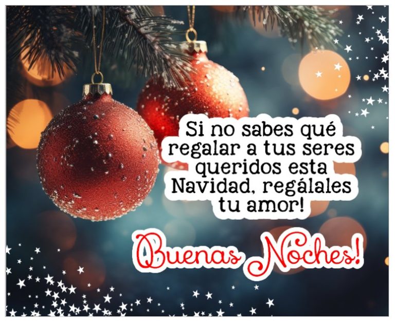 mensajes de buenas noches navideñas