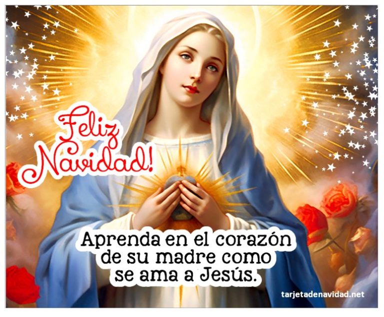 frases de navidad de la virgen maría cortas