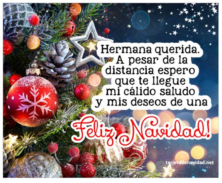 frases bonitas de navidad para mi hermana