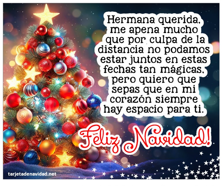 Álbumes 25+ Imagen feliz navidad hermana a la distancia Actualizar