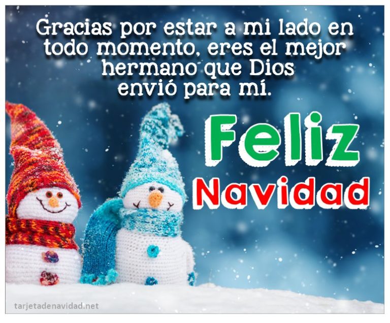 Frases de Navidad para mi Hermano