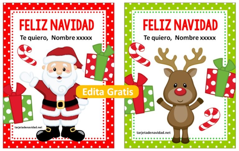 tarjetas navideñas de reno