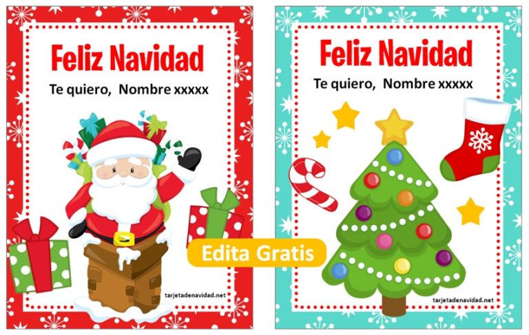 Tarjetas de navidad para editar Tarjetas de navidad